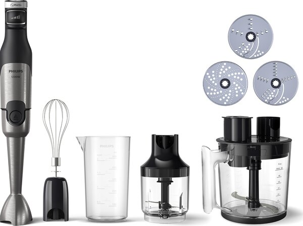 Philips Frullatore a Immersione Minipimer Capacit Ciotola 1,7 Litri Potenza 1200 Watt colore Nero - HR2685/00
