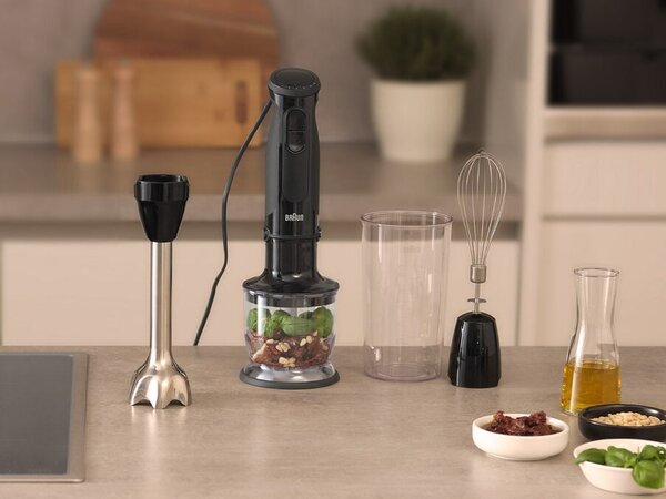 Braun Frullatore a Immersione Minipimer MultiQuick 5 Potenza 1000 Watt 21 Velocit colore Nero - MQ50202