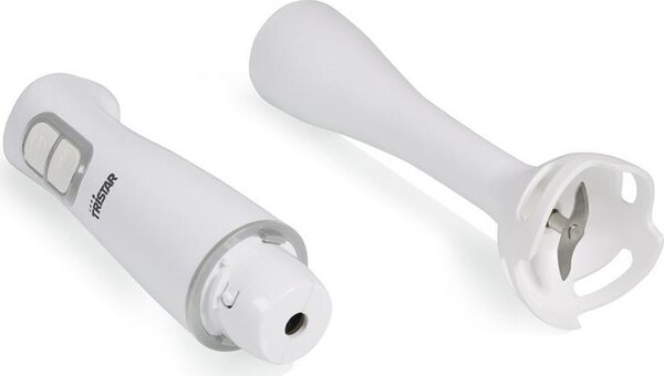 TRISTAR Frullatore a Immersione Minipimer Potenza 350 Watt 2 Velocit Lame in Acciaio Inox colore Bianco - MX4850