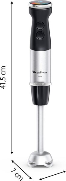 Moulinex Frullatore a Immersione Minipimer Potenza 1000W con Bicchiere e Frusta colore Nero Quickchef+ - DD673810