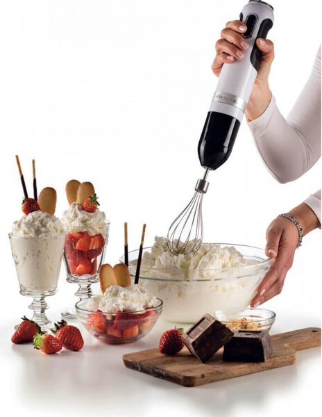Ariete Frullatore ad Immersione Minipimer Potenza 1000 Watt 10 Velocit + Turbo e Accessori colore Bianco - 00C060201AR0 Moderna