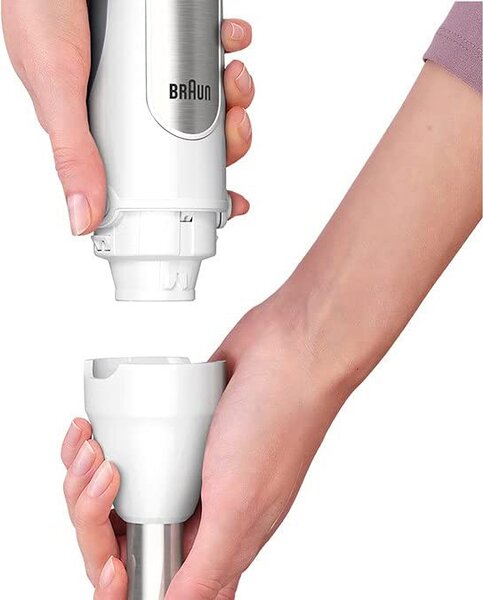 Braun Frullatore ad Immersione Minipimer Potenza 1000 watt con vari Accessori colore Bianco - MQ7035IWH