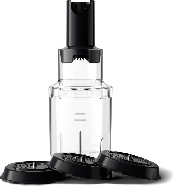 Philips Frullatore ad Immersione Minipimer Potenza 1200 Watt 3 Velocit con Accessori colore Nero e Inox - HR2684/00