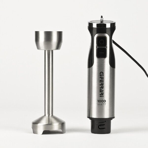 G3 Ferrari Frullatore ad Immersione Minipimer Potenza 1000W 8 Velocit con Fusto in Acciao Inox e Bicchiere Antelao - G20142