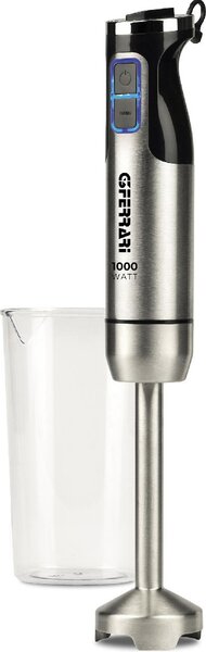 G3 Ferrari Frullatore ad Immersione Minipimer Potenza 1000W 8 Velocit con Fusto in Acciao Inox e Bicchiere Antelao - G20142