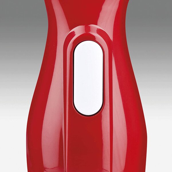 Girmi Frullatore ad Immersione Minipimer Potenza 170 watt Funzione Pluse Lame Acciaio Inox colore Rosso - MX01