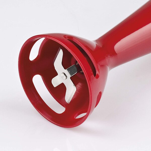 Girmi Frullatore ad Immersione Minipimer Potenza 170 watt Funzione Pluse Lame Acciaio Inox colore Rosso - MX01