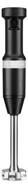 KITCHENAID Frullatore ad Immersione Minipimer Potenza 180 Watt con Bicchiere e Lama in Acciaio Inox colore Matte Black - 5KHBV83EBM