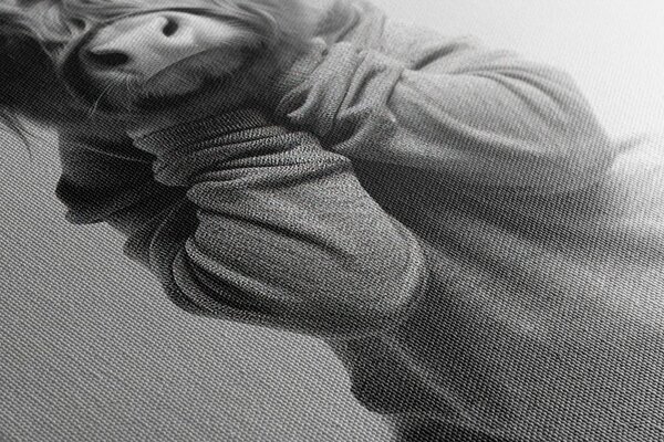 Stampa su tela – Mucca che fa yoga sul tappetino