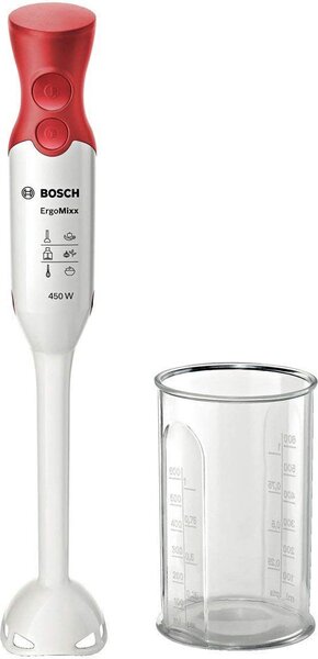 Bosch Frullatore ad Immersione Minipimer potenza 450 watt Bicchiere Graduato - MSM64010 ErgoMixx