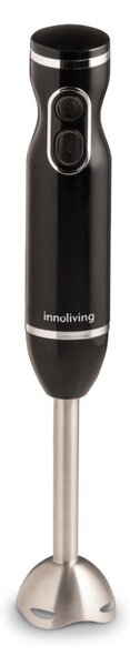 INNOLIVING Frullatore ad Immersione Minipimer Potenza 400 Watt 2 Velocit + Turbo colore Nero e Acciaio Inox - INN-881