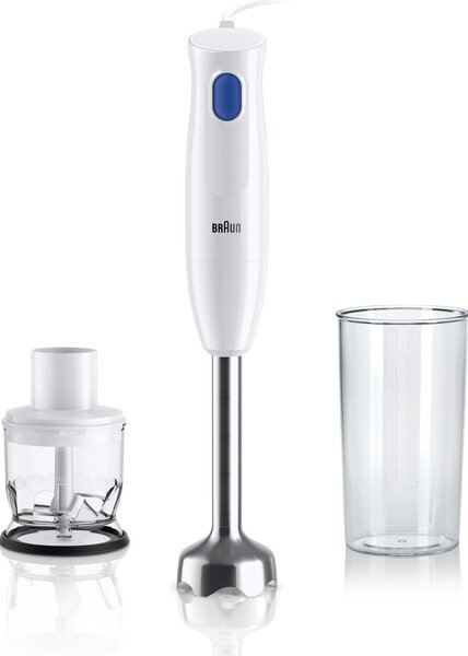 Braun Frullatore ad Immersione Minipimer Potenza 450 Watt Capacit Ciotola 0.6 Litri colore Bianco - MQ10.2001M