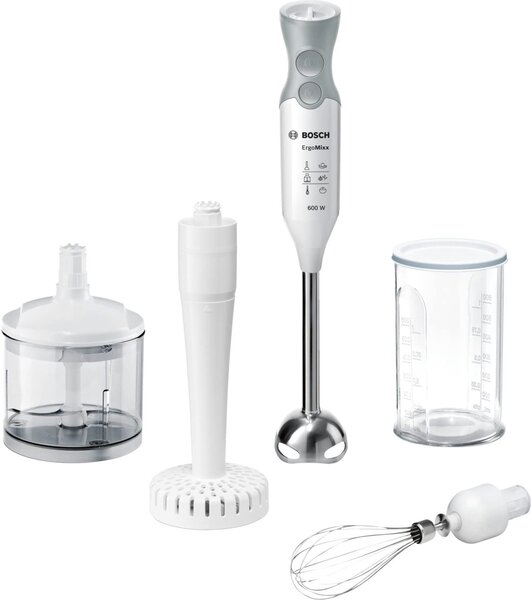 Bosch Frullatore ad Immersione Minipimer Potenza 600 watt 12 Velocit + Accessori - MSM66155