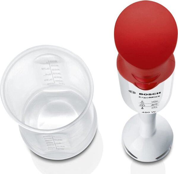 Bosch Frullatore ad Immersione Minipimer potenza 450 watt Bicchiere Graduato - MSM64010 ErgoMixx