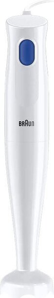 Braun Frullatore ad Immersione Minipimer Potenza 450 Watt Capacit Ciotola 0.6 Litri colore Bianco - MQ 10.001P WH MultiQuick 1