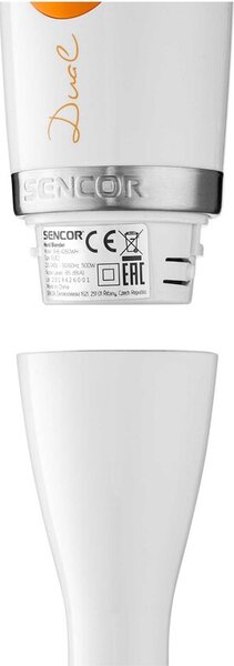 SENCOR Frullatore ad Immersione Minipimer Potenza 600 watt 2 Velocit 0,7 Litri colore Bianco Arancione - SHB 4260 wattH-EUE3