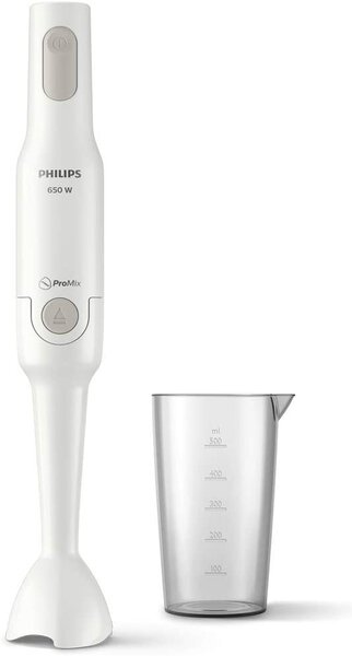 Philips Frullatore ad Immersione Minipimer Potenza 650 watt colore Bianco - HR2531/00 Daily Collection