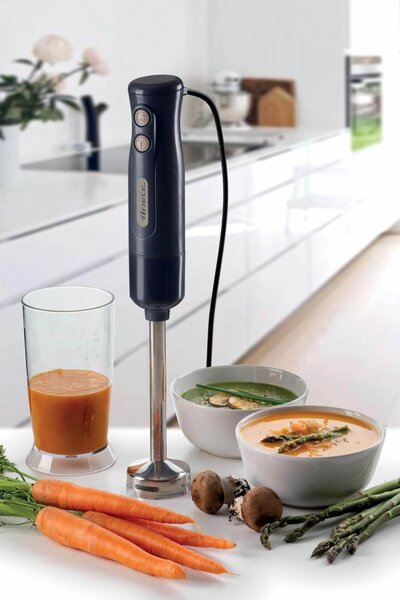 Ariete Frullatore ad Immersione Minipimer Potenza 700 watt 2 Velocit Lama in Acciaio inox colore Nero - 601 Hand Blender Breakfast