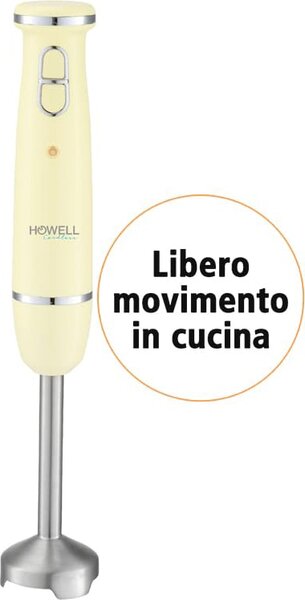 HOWELL Frullatore ad Immersione Minipimer Senza Fili 100 watt - HO.MI197R