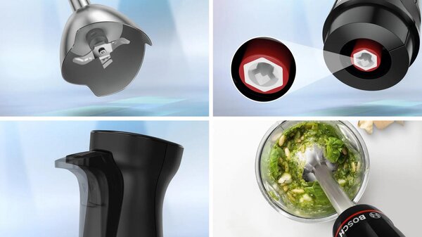 Bosch Frullatore ad immersione Potenza 1000 Watt 12 Velocit + Accessori - MSM4B623 Serie 4