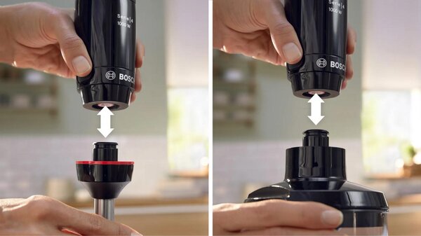 Bosch Frullatore ad immersione Potenza 1000 Watt 12 Velocit + Accessori - MSM4B623 Serie 4