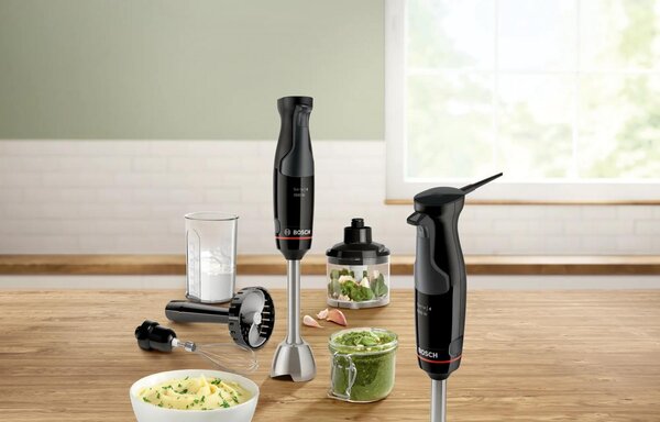 Bosch Frullatore ad immersione Potenza 1000 Watt 12 Velocit + Accessori - MSM4B623 Serie 4