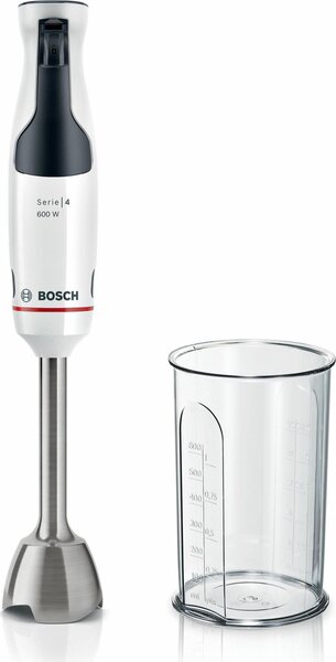 Bosch Frullatore ad immersione Potenza 600 Watt + Bicchiere 0,6 Litri - MSM4W210 Serie 4