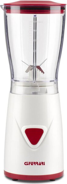 G3 Ferrari Frullatore con Bicchiere 0.5 Litri Potenza 170 watt Lame in Acciaio Inox Funzione Pulse colore Bianco / Rosso - G20073 Mister Fruit