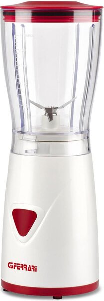G3 Ferrari Frullatore con Bicchiere 0.5 Litri Potenza 170 watt Lame in Acciaio Inox Funzione Pulse colore Bianco / Rosso - G20073 Mister Fruit