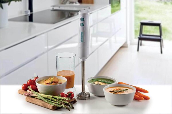 Ariete Frullatore ad Immersione Potenza 700 Watt 2 Velocit + Bicchiere trasparente Bianco - 00C060101AR0