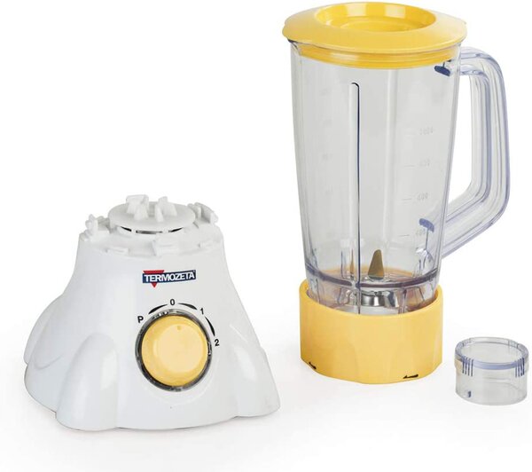 Termozeta Frullatore con Bicchiere 1 Litro lame in acciaio inox potenza 400 watt colore Bianco / Giallo - 73954