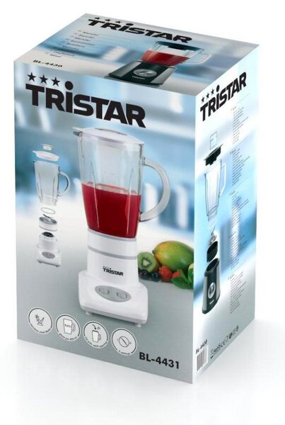 TRISTAR Frullatore con Bicchiere Capacit 0,45 Litri 2 Velocit Potenza 180 Watt - BL-4431