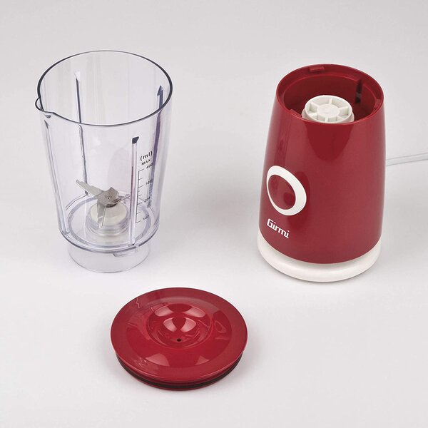 Girmi Frullatore con Bicchiere Capacit 0,5 Litri Potenza 170 watt Lame Inox colore Rosso - FR0302