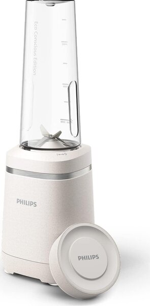 Philips Frullatore con Bicchiere Capacit 0,6 Litri Potenza 350W colore Bianco serie 5000 Eco Conscious - HR250000