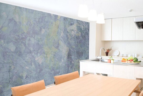 Carta da parati – Art pittura astratta blu