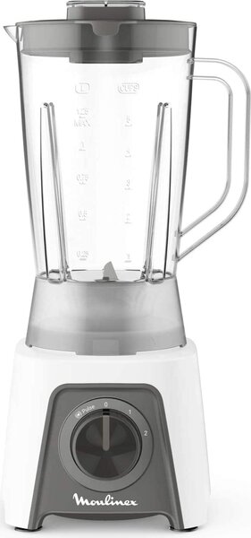 Moulinex Frullatore con Bicchiere Capacit 1,5 Litri Potenza 450 watt Bicchiere graduato colore Bianco - LM2C01 Blendeo +