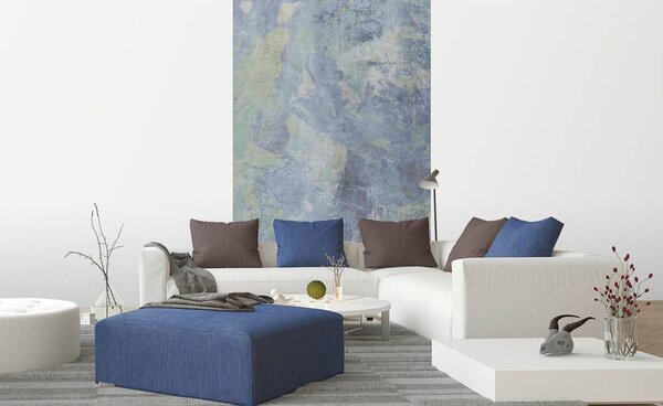 Carta da parati – Art pittura astratta blu