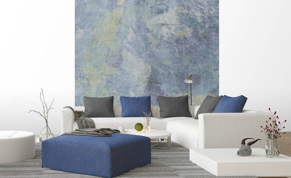 Carta da parati – Art pittura astratta blu