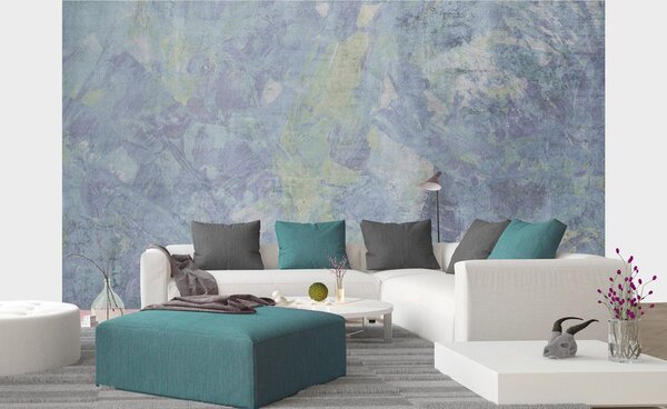 Carta da parati – Art pittura astratta blu