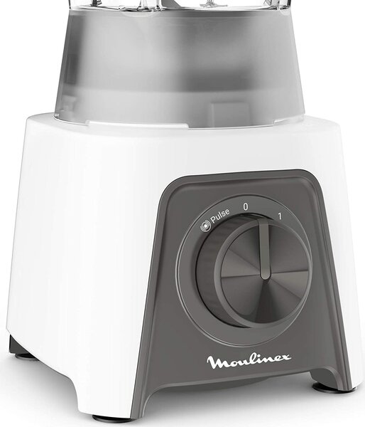 Moulinex Frullatore con Bicchiere Capacit 1,5 Litri Potenza 450 watt Bicchiere graduato colore Bianco - LM2C01 Blendeo +