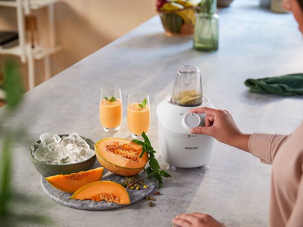 Philips Frullatore con Bicchiere Capacit 1,9 litri Potenza 450 watt colore Bianco - HR2041/00