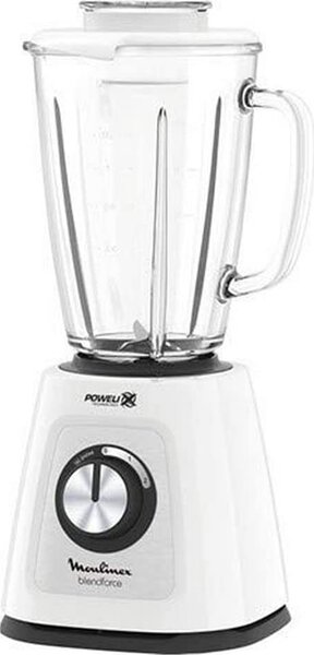 Moulinex Frullatore con Bicchiere Capacit 1,7 Litri Potenza 800 watt colore Bianco - LM4351 BlendForce 2