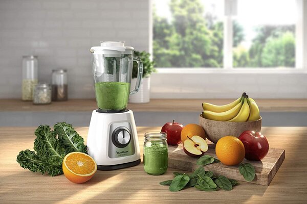 Moulinex Frullatore con Bicchiere Capacit 1,7 Litri Potenza 800 watt colore Bianco - LM4351 BlendForce 2