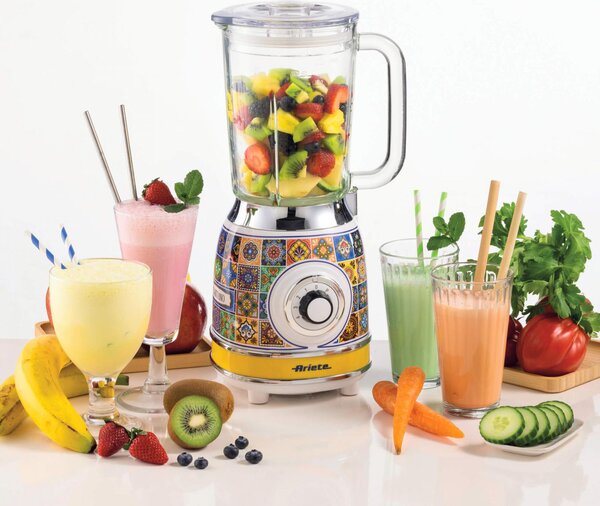 Ariete Frullatore con Bicchiere Capacit 1.5 Litri Potenza 1000 Watt 4 Velocit + Pulse Estetica Positano - 00C05830PAR0