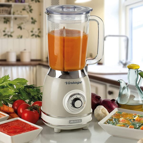 Ariete Frullatore con Bicchiere Capacit 1.5 Litri Potenza 1000 watt Lame Inox Bicchiere graduato colore Beige - 0583/03