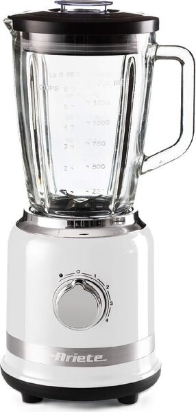 Ariete Frullatore con Bicchiere Capacit 1.5 Litri Potenza 1000 Watt 4 Velocit Funzione Pulse colore Bianco - 0585/01 Moderna