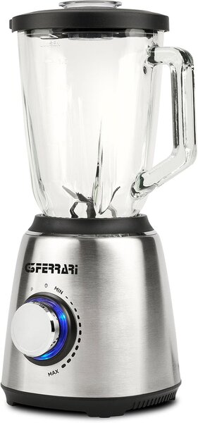 G3 Ferrari OUTLET - Frullatore con Bicchiere Capacit 1.5 Litri Potenza 1300 Watt Lame in Acciaio Inox con Funzione Pulse colore Acciaio Inox - G20