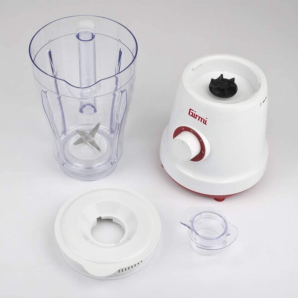 Girmi Frullatore con Bicchiere Capacit 1.5 Litri Potenza 500 watt colore Bianco / Rosso - FR46