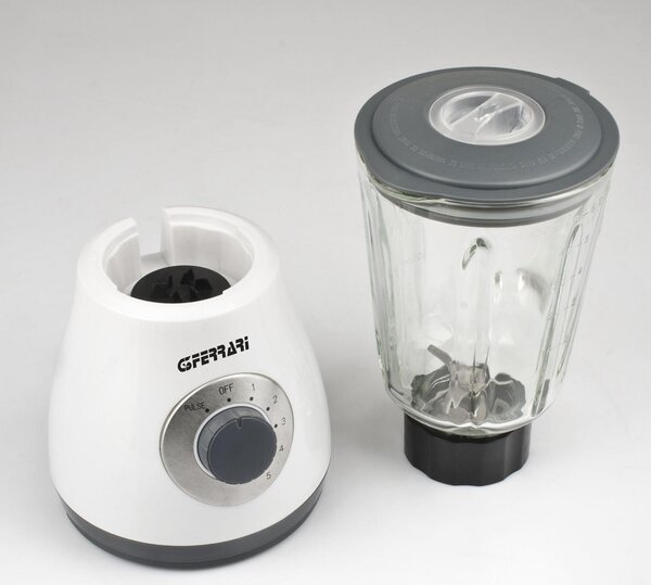 G3 Ferrari Frullatore con Bicchiere Capacit 1.5 Litri Potenza 400 Watt 5 Velocit + Funzione Pulse colore Bianco - G20091