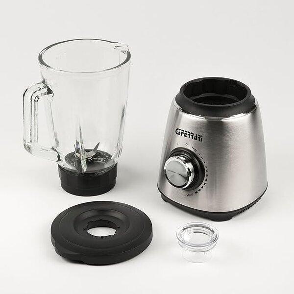 G3 Ferrari OUTLET - Frullatore con Bicchiere Capacit 1.5 Litri Potenza 1300 Watt Lame in Acciaio Inox con Funzione Pulse colore Acciaio Inox - G20